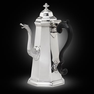 George I Silver Octagonal Coffee Pot